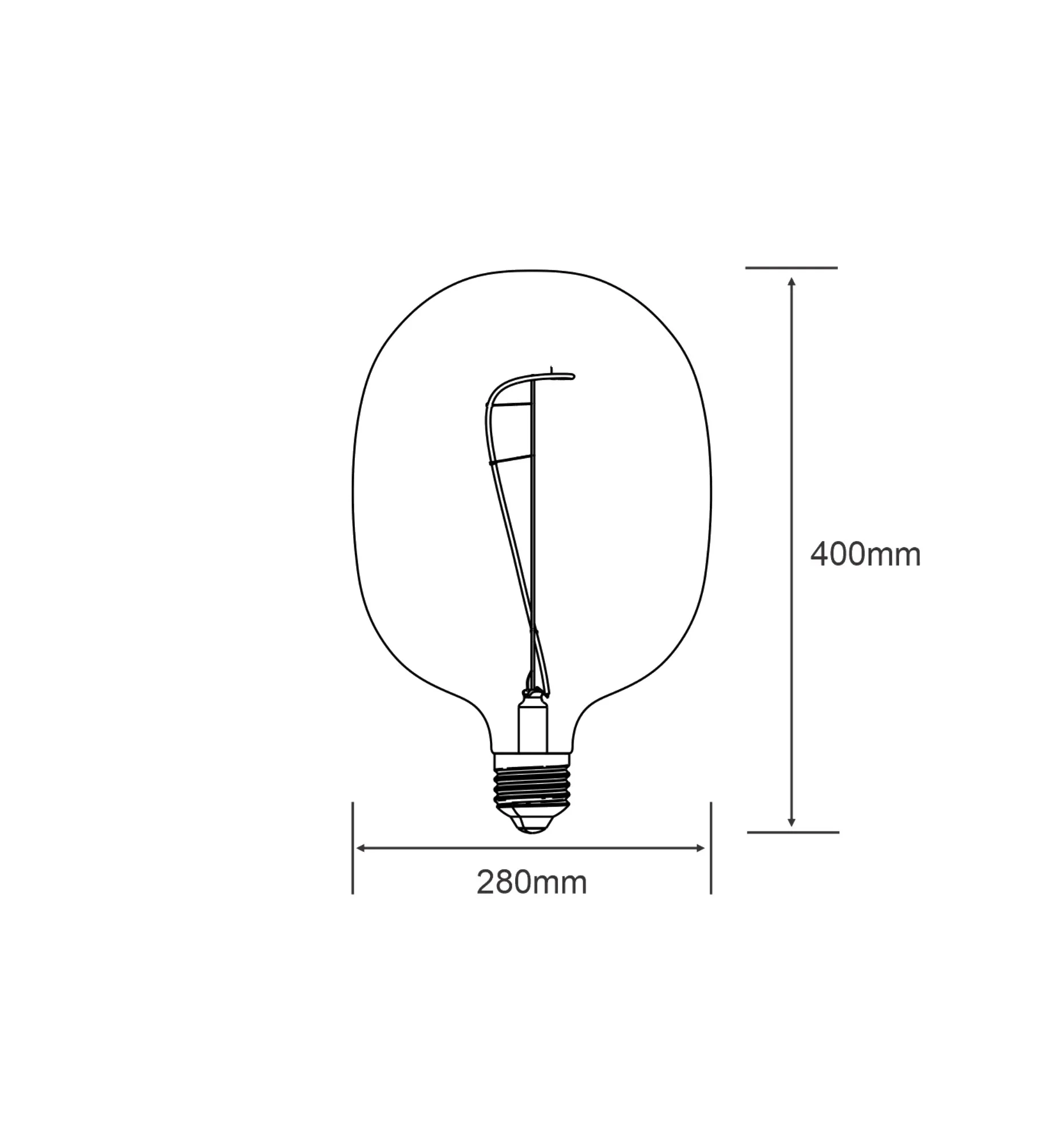 Classic Style LED Type M E27 Dimmable 4W 2100K 200lm 4300312  Luxram Classic Style